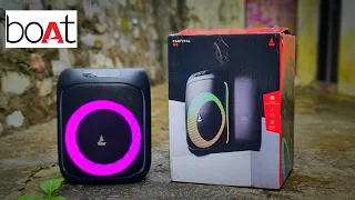 Boat PartyPal 185 Party Speaker⚡️UNBOXING REVIEW⚡️50w | 6 Hours Battery Backup | Only 7500rs