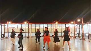 TERLALU INDAH REMIX  // LINE DANCE // CHOREO: RYAN ( INA ) & KIKI ( INA)