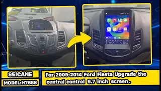 How to removal original radio & install carplay HD touchscreen for Ford Fiesta 2009 -2012 2013 2014?