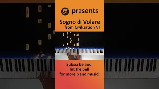 Christopher Tin - Sogno Di Volare (from Civilization VI) | Piano Cover & Tutorial #shorts