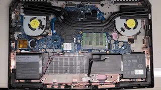 Alienware 17 R3 Complete Disassembly RAM SSD Hard Drive Upgrade Repair Battery Replacement Pt 2 of 2