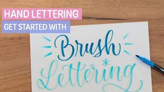 BRUSH LETTERING for beginners 🖌 | STAEDTLER Art Class Hand Lettering