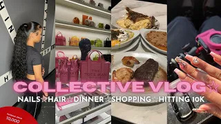 COLLECTIVE VLOG☆ | hair, nails, hitting 10k, dinner || Ra’Mariah Alexia