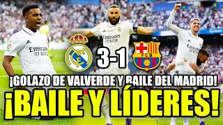 ¡EL MADRID BAILA AL BARÇA Y SE PONE LÍDER DE LA LIGA! | REAL MADRID 3-1 FC BARCELONA | RESUMEN