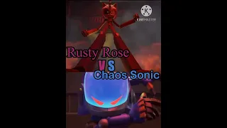 Rusty Rose VS Chaos Sonic  (Sonic Prime) #shorts  #battle #sonicprimeseason2