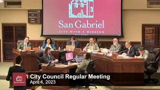 City Council Meeting - April 4, 2023 Regular Meeting - City of San Gabriel