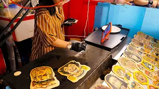 Pancake Master Artist ! | thai street food #bangkok