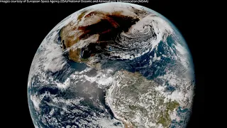 Total Solar Eclipse 2024 seen from space