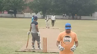 KUK Employees playing Cricket 🏏 1st Innings- 161/2 (16) 2nd Innings- 132/5 (16)