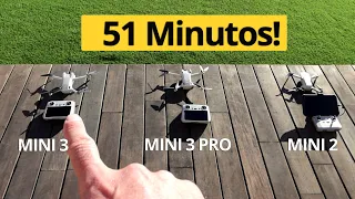 Autonomías Reales. Comparativa Mini 3 / Mini 3 Pro /  Mini 2 / Mavic 3