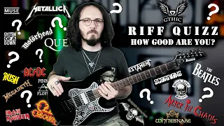 10 Rock & Metal Riffs Played Reverse | Can You Guess? | Rock/Metal Quiz | Gthic Jewelry