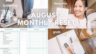 AUGUST MONTHLY RESET | GOAL SETTING | BUDGETING | FAVOURITES