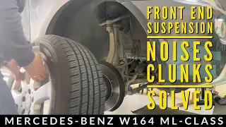 Mercedes Front End Suspension Noises Clunks Bangs Solved - ML W164