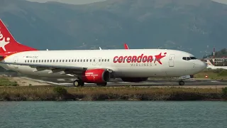 x19 IMPRESSIVE takeoffs & landings at Corfu Airport (CFU) | August 2022