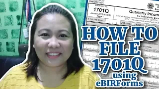 How to File Quarterly Income Tax 1st Quarter [1701Q - 8% Flat Rate]