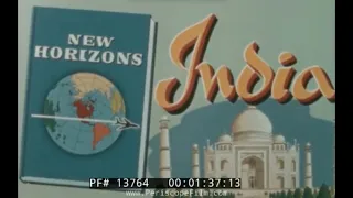 "NEW HORIZONS: INDIA"  1960 PAN AM AIRLINES TRAVELOGUE FILM   TAJ HAHAL  AGRA  DELHI, MUMBAI 13764