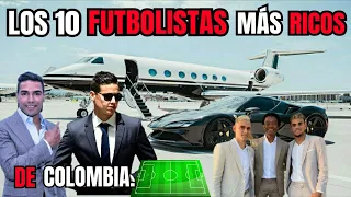 los 10 futbolistas más ricos de 2023 Colombia, los más ricos de Colombia fútbol 2023, #futbol #2023