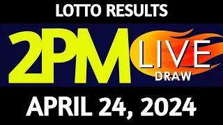 Lotto Result Today 2:00 pm draw April 24, 2024 Wednesday PCSO LIVE