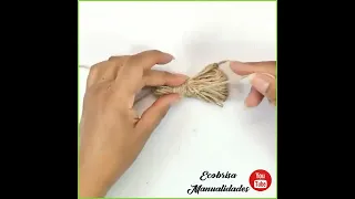 IDEA para DECORAR con CUERDA de YUTE - Ecobrisa