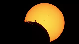 Eclipse Sun Jet Coincidence Video Short