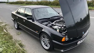 M5 E34 drift, roll vs golf gti mk5 stage 2