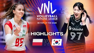 🇵🇱 POL vs. 🇰🇷 KOR - Highlights Week 3 | Women's VNL 2023