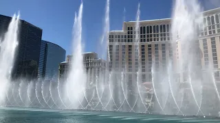 Fountains of Bellagio - "The Star Spangled Banner & Time to Say Goodbye" (Day) 4K