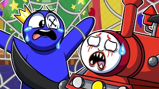 CHOO CHOO CHARLES VS BLAU! - Rainbow Friends Animation