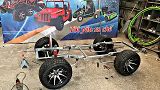 How to make independent jeep chassis and bridge system | pat1