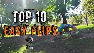 Топ 10 лёгких сальто 2|Top 10 Easy flips 2