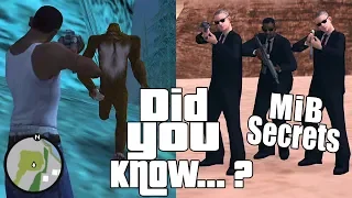 GTA San Andreas Secrets and Facts 26 Men in Black Mystery, Grove Street, Bigfoot Location and Myths