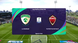 PES 2021 | La Equidad vs Patriotas Boyaca - Colombia Primera A | 10/11/2020 | 1080p 60FPS