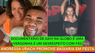 Documentário de Davi É VERGONHOSO + Urach PROMOVE BAIXARIA em festa + SBT DERRAPA FEIO