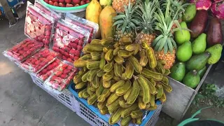 Рынок растений   фруктов Индонезия!