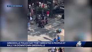 Downtown Greenville Roe v. Wade protest arrests