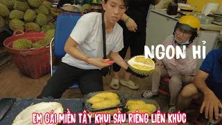 Em gái miền Tây CHỐT siêu phẩm ri6 Khui hơn 2kg cơm vàng óng ánh về Q7, chị khách cười tít mắt