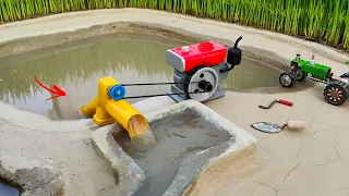 diy mini diesel Axial flor water pump | mini tractor | Sun Farming @KeepMini