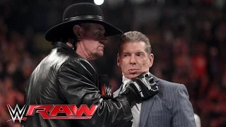 The Undertaker issues a chilling warning to Mr. McMahon: Raw, February 29, 2016