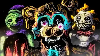 THE ORIGINS OF THE GLAMROCKS IN THIS SCARY FNAF SECURITY BREACH VHS GAME…