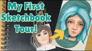 My First Sketchbook Tour! - Trust the process - Watch my art transform in under a year