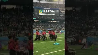 SBVMB Cadence at METLIFE! 🥁#metlifestadium #pearldrums #zildjian #evansdrumheads #jets #mrbeast