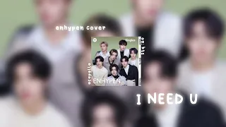 i need u - cover by enhypen - acapella with hidden vocals