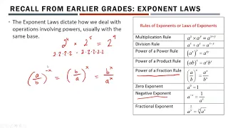 Math 30-1 - Solving Exponential Equations