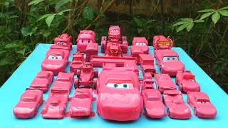 Clean up muddy minicar & Disney car Convoys! Play in the Garden #151