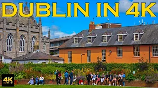 Dublin in 4K | Summer Walking Tour | Ireland July 2023