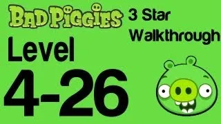 Bad Piggies 4-26 Flight in the Night Level 4-26 3 Star Walkthrough | WikiGameGuides