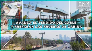 Cablebús Línea 3 Chapultepec, avanza con el tendido y tensado del cable en las 40 torres, CDMX