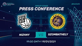 Nizhny Novgorod v Falco Szombathely - Press Conference | Basketball Champions League 2020/21
