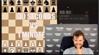 Magnus Carlsen gets TROLLED by Anish Giri in a 1 min game !