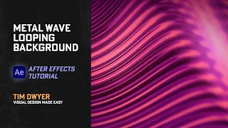 Metal Wave Background (Beginner After Effects Tutorial)